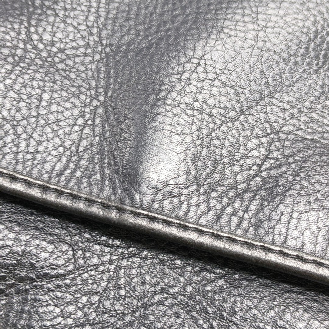 Calfskin Shoulder Bag Black