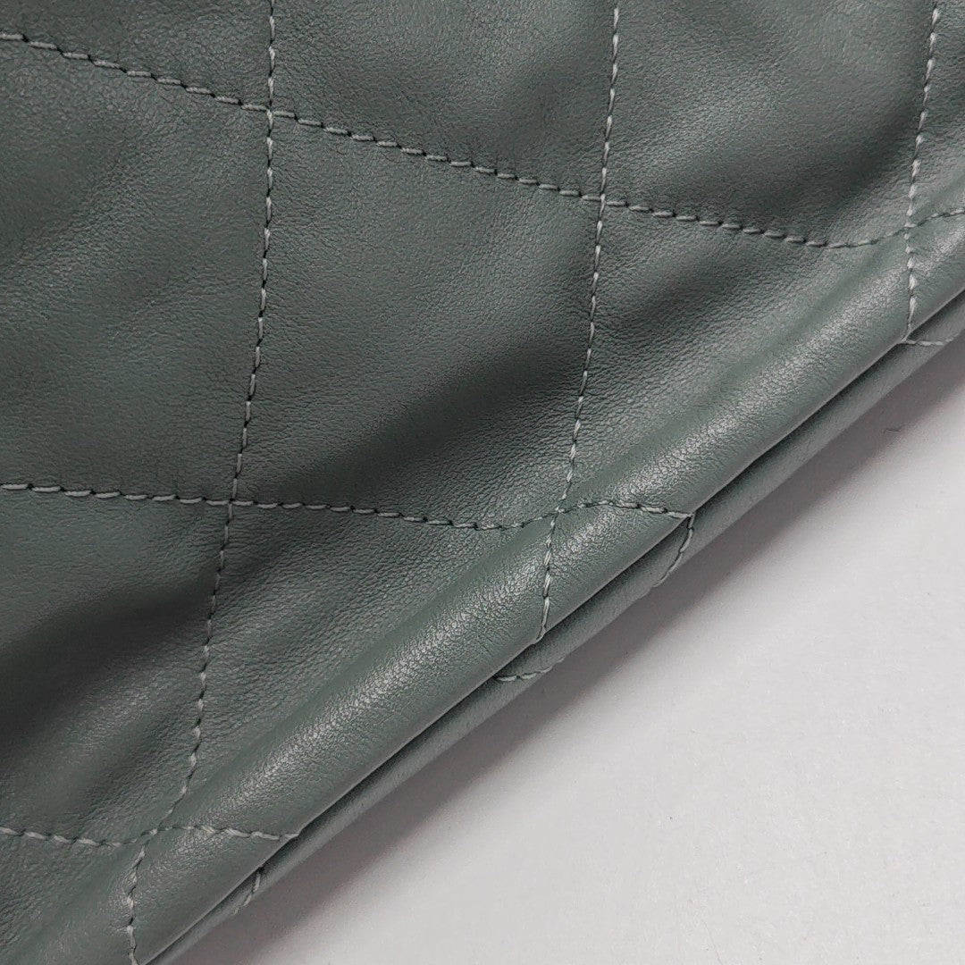 Quilted Calfskin Shoulder Bag Green