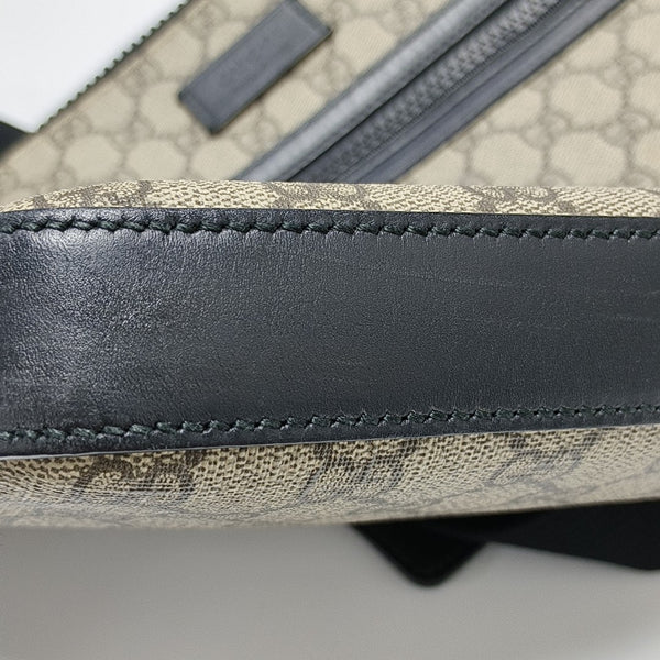 GG Supreme Monogram Coated Canvas Black