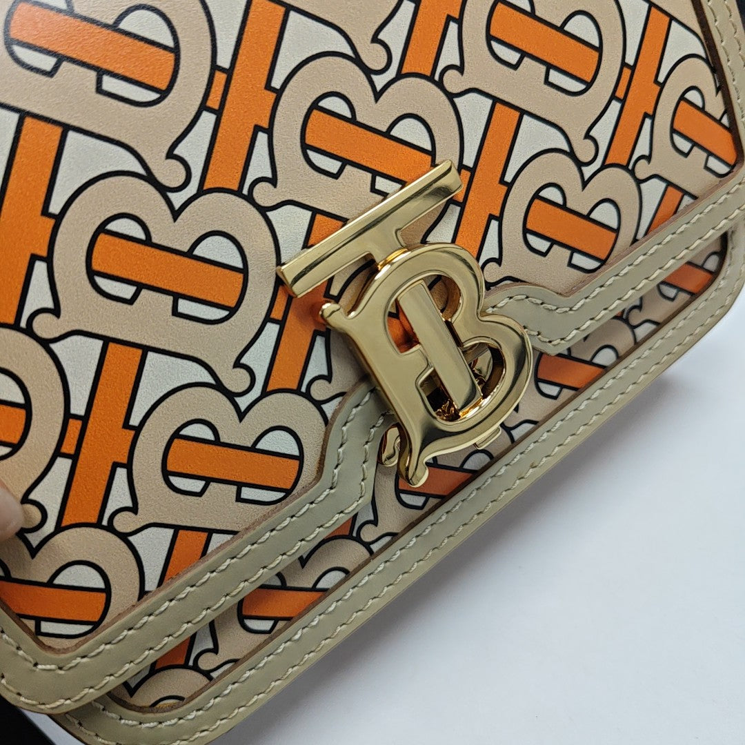 Bolsa Mini TB en Piel de Becerro Multicolor