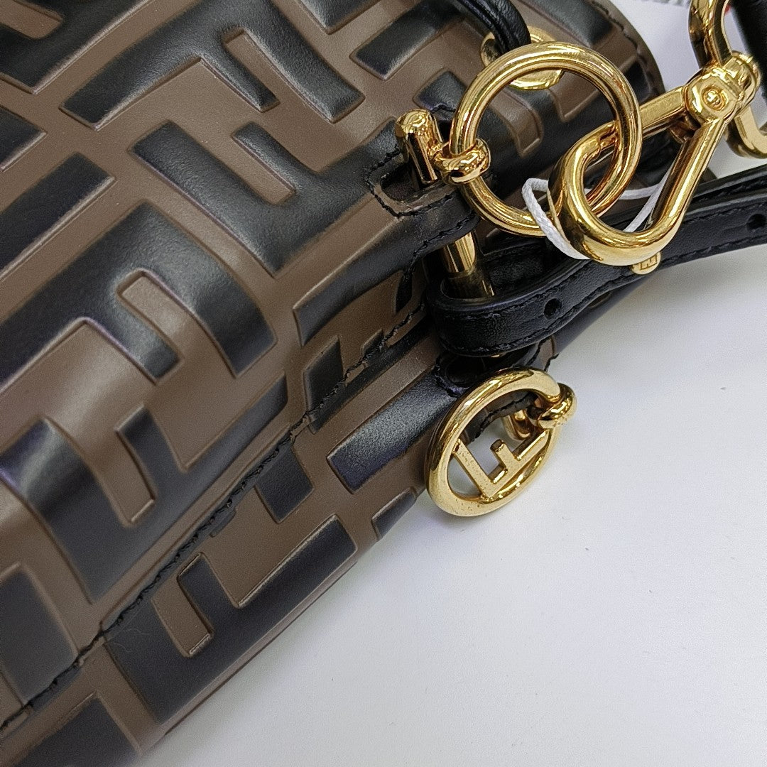 Mon Tresor Mini Monogram Calfskin Brown