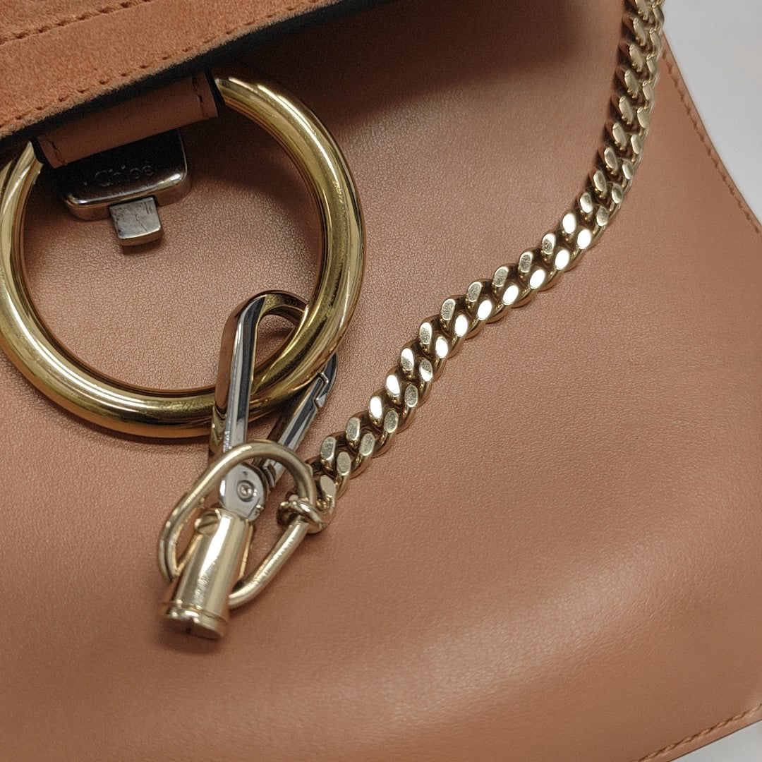 Faye Small Calfskin Brown