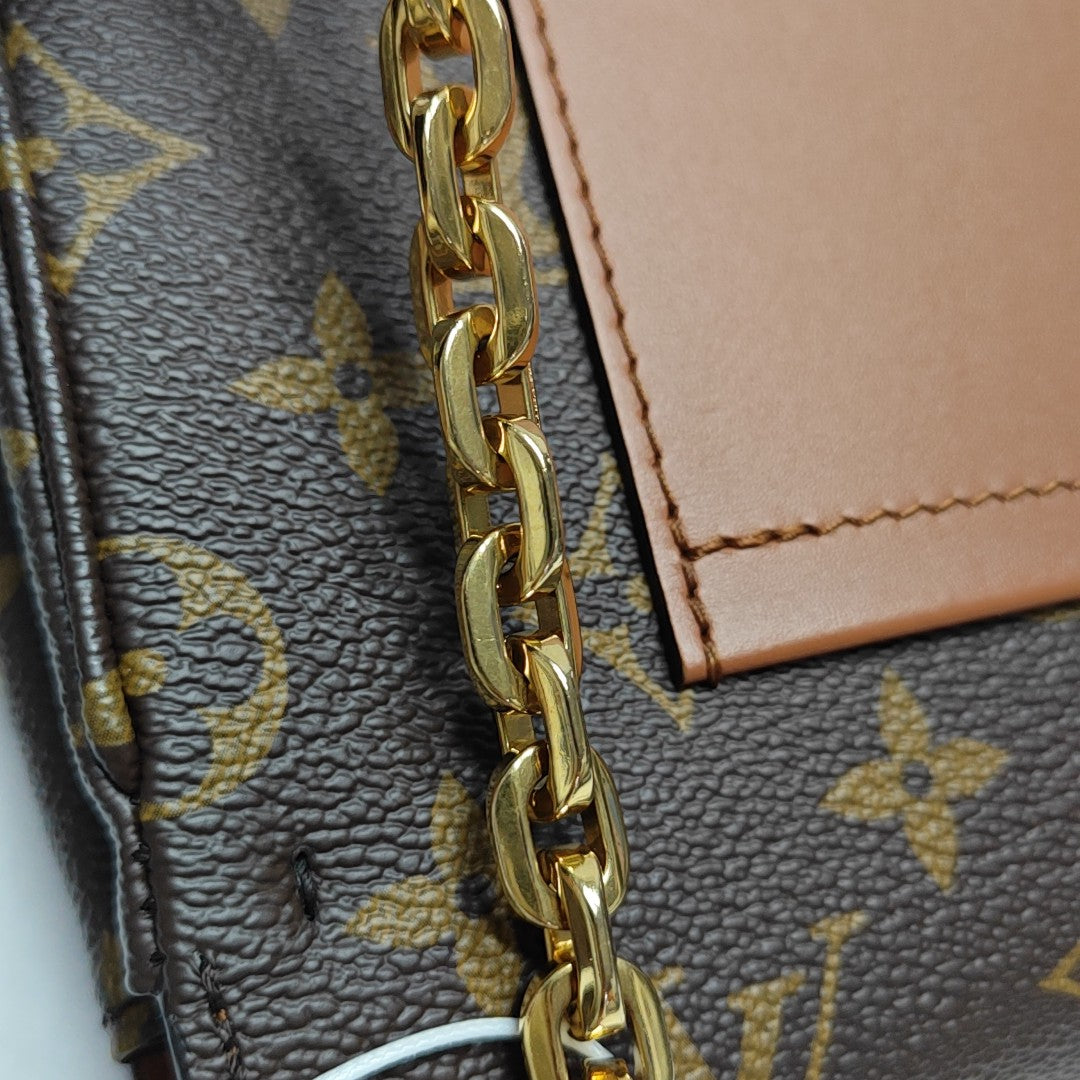 MARCEAU Monogram Coated Canvas Brown