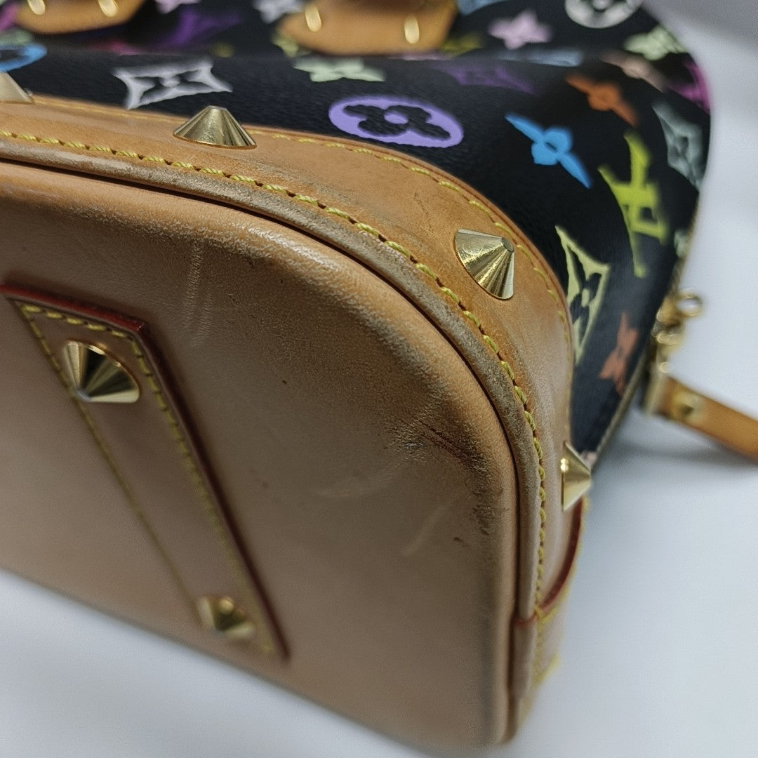 ALMA PM Monogram Coated Canvas Black