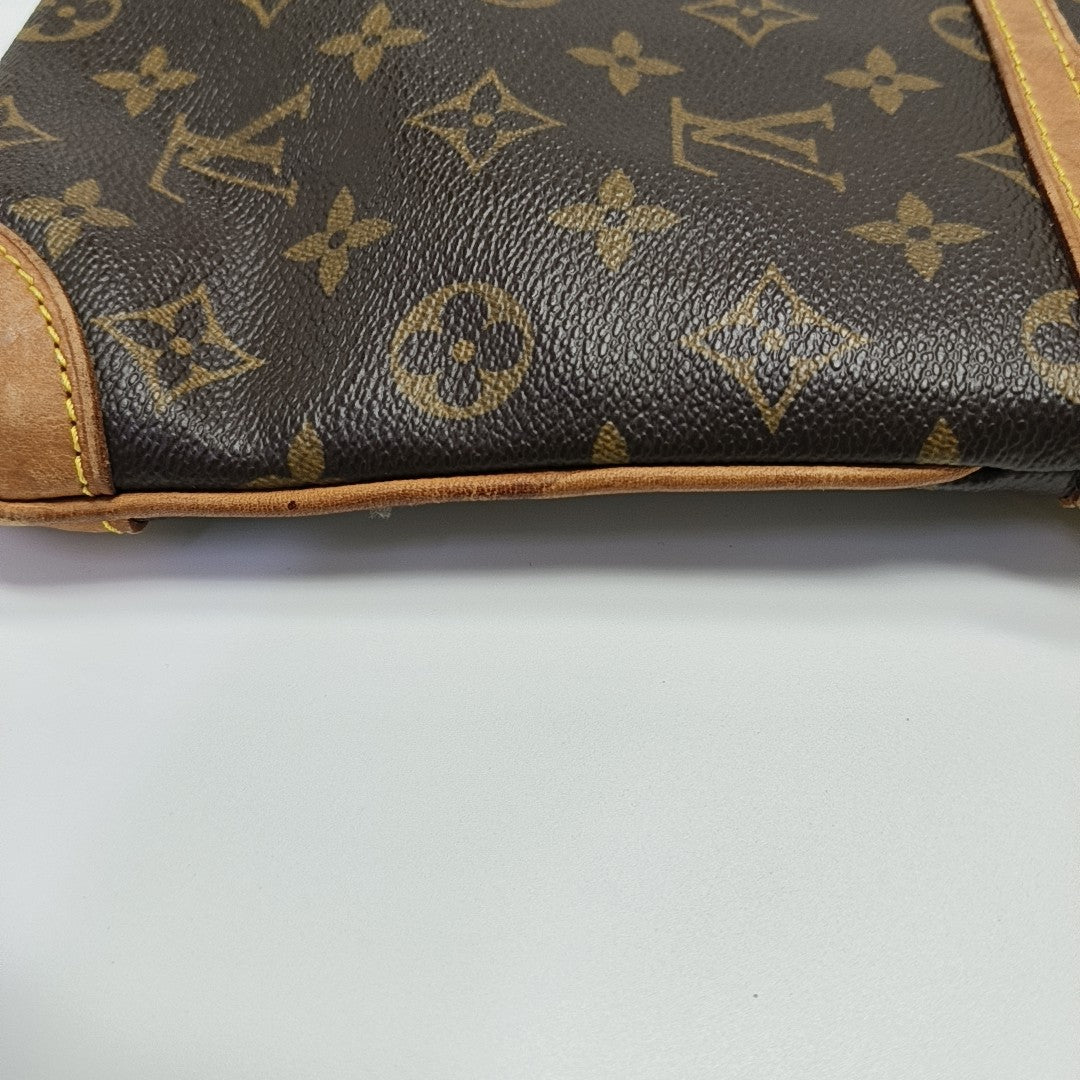 COUSSIN GM Monogram Coated Canvas Brown