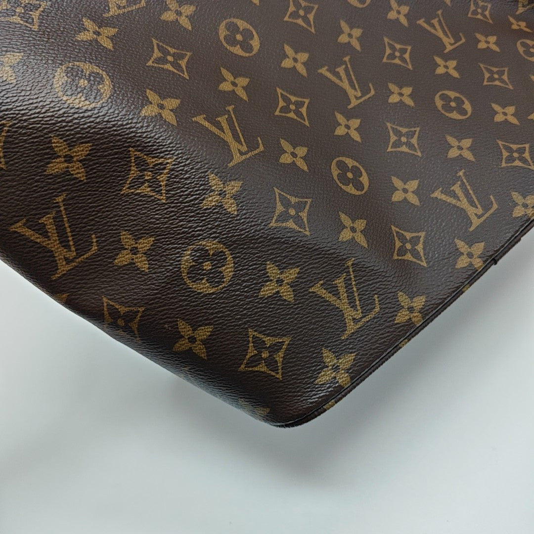 ALL IN GM Monogram Coated Canvas Brown