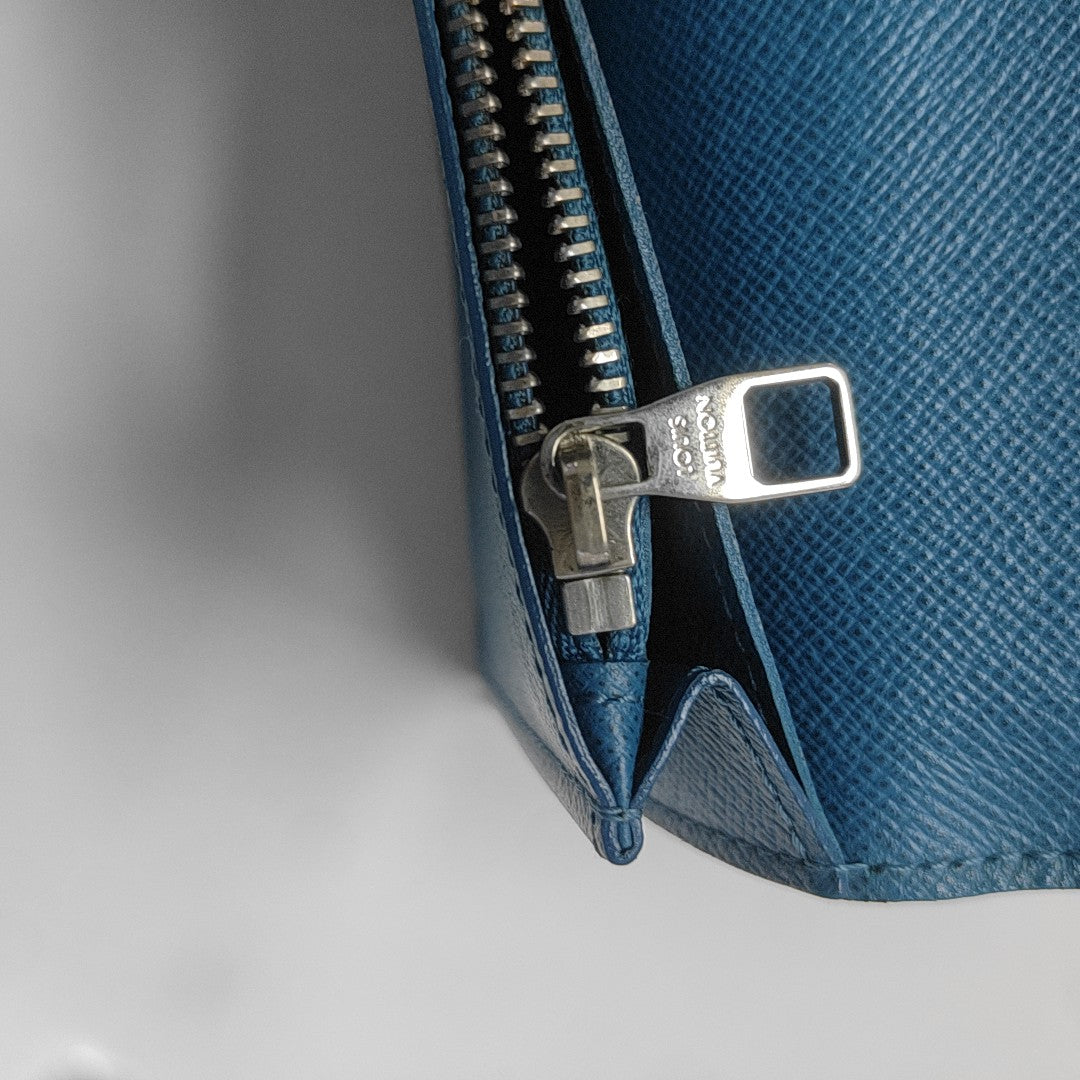 BRAZZA Calfskin Blue Wallet