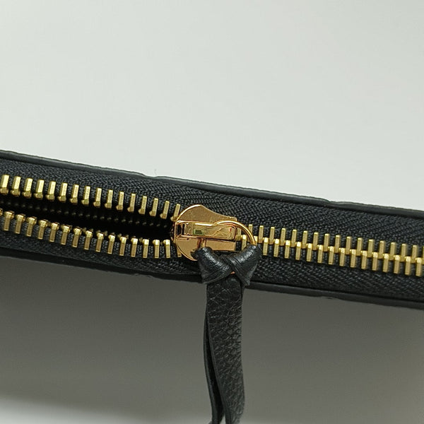 CLÉMENCE Monogram Calfskin Black Wallet