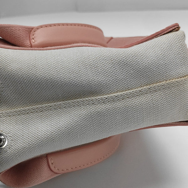 Navy Mini Canvas White