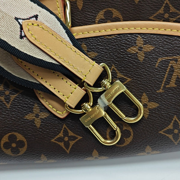 DIANE Monogram Coated Canvas Brown