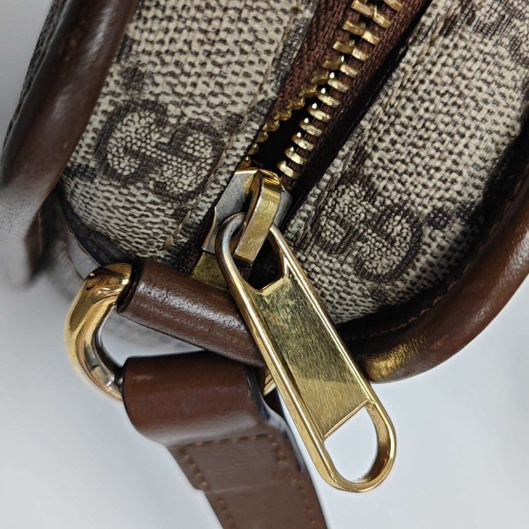 Bree Monogram Coated Canvas Beige
