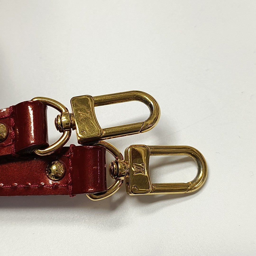 ALMA BB Monogram Patent Leather Red