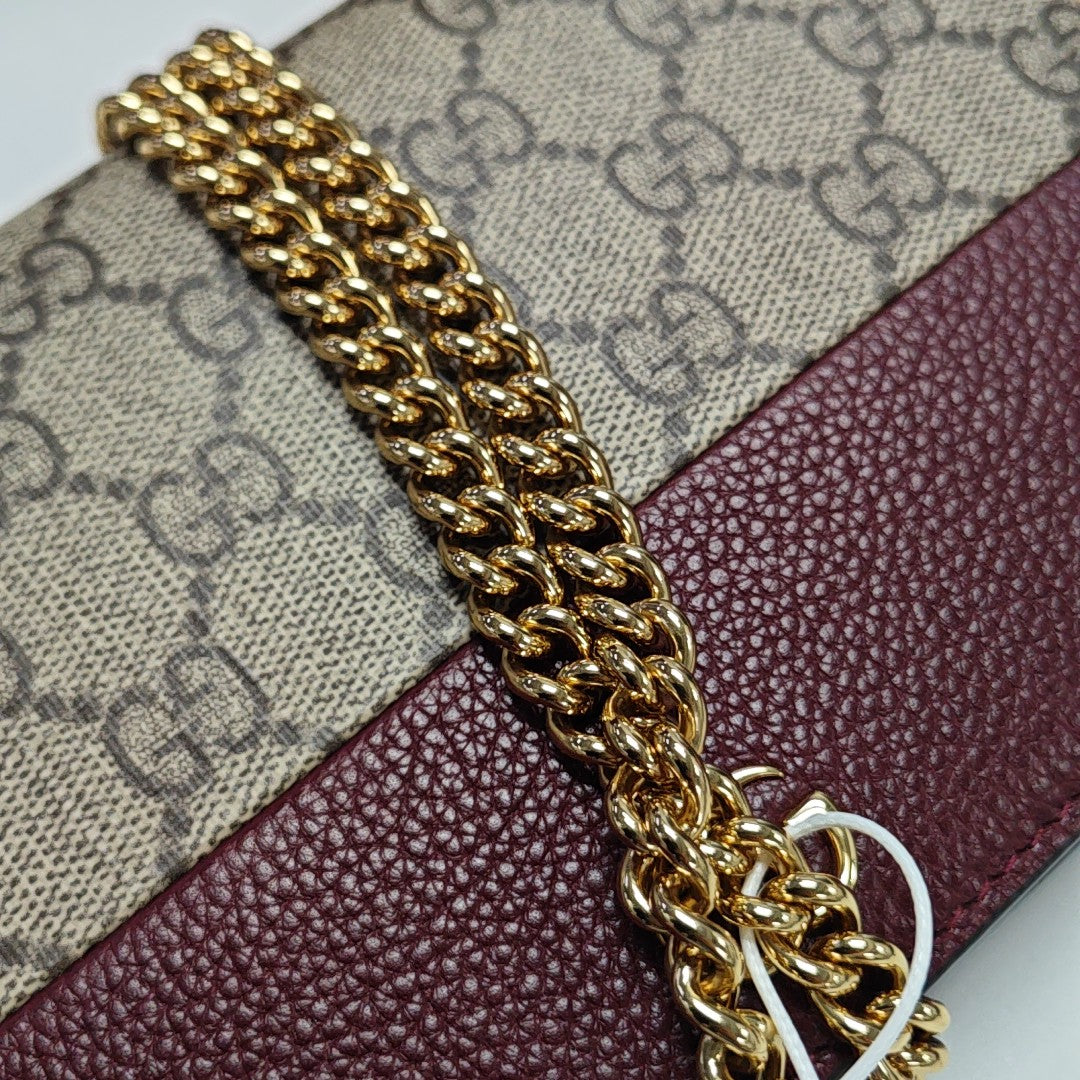 GG Marmont Small Monogram Coated Canvas Gray