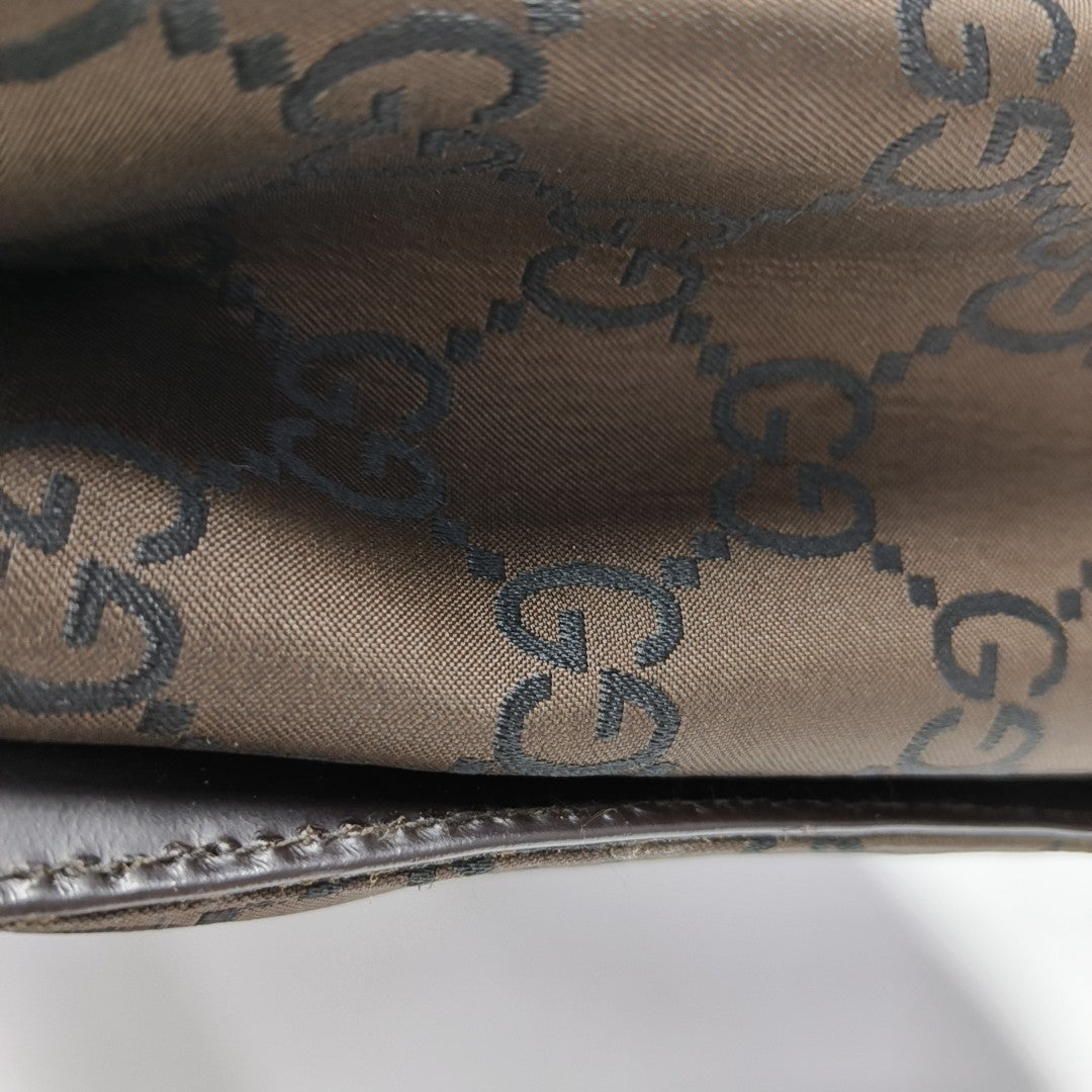 Bamboo 1947 Medium Monogram Fabric Brown