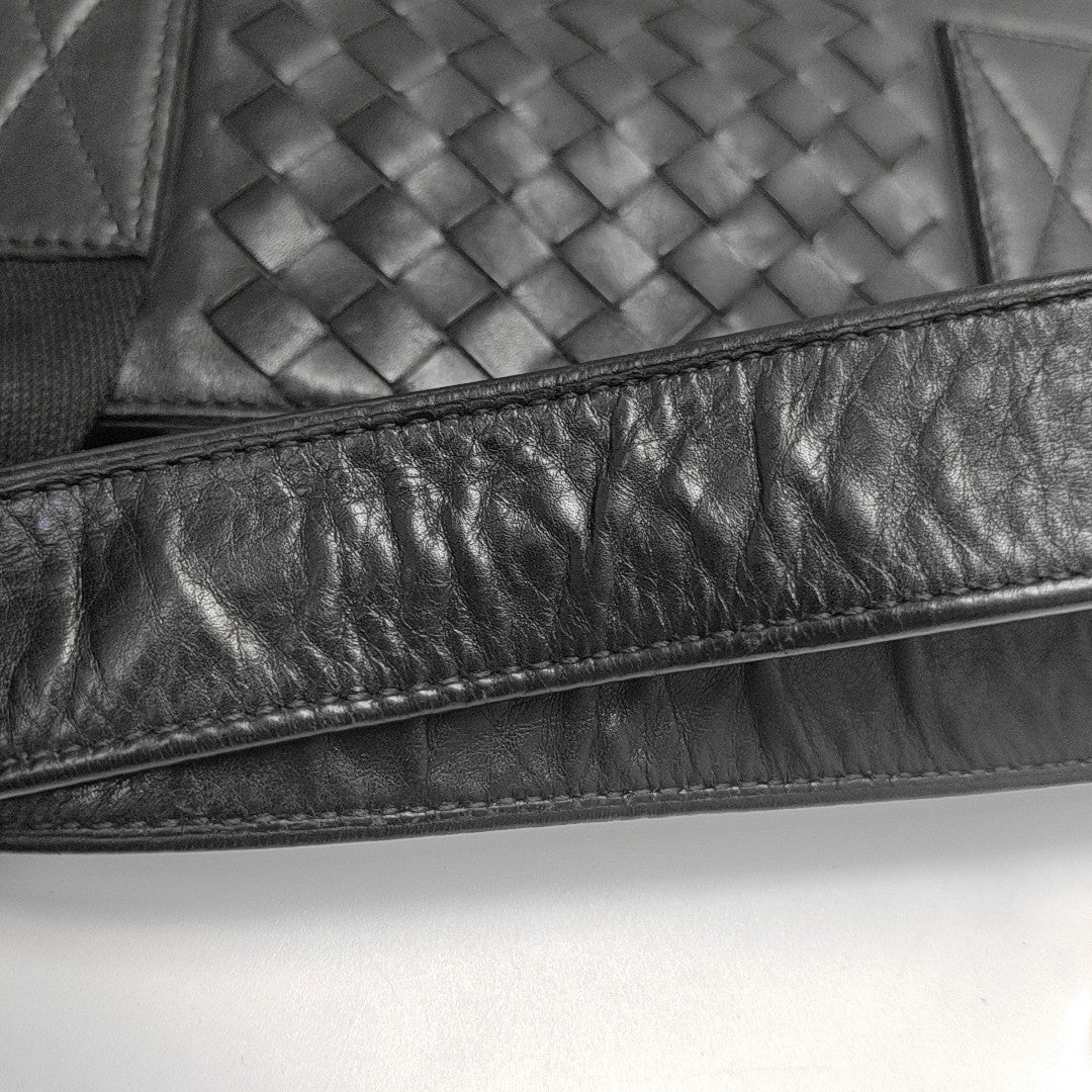 Calfskin Top Handle Bag Black