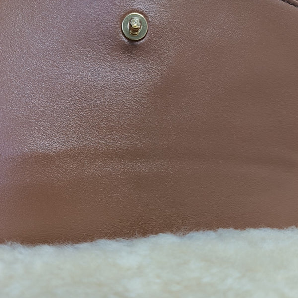 Sheepskin Shoulder Bag Small Beige