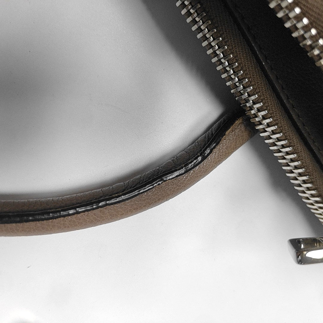 Authenticated pre-owned  Galleria Small Calfskin Gray - Tote Bag at Looply