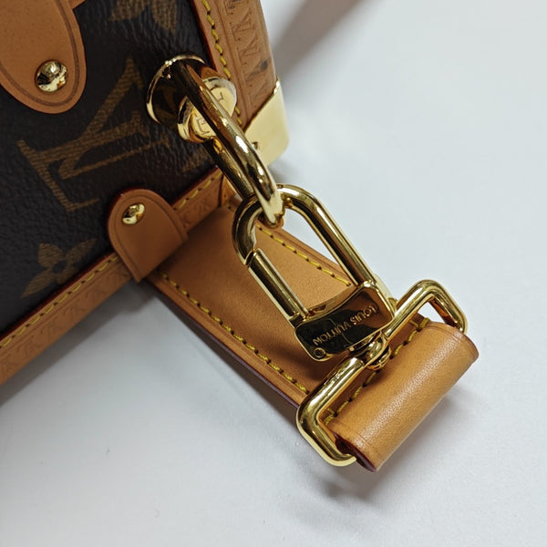SIDE TRUNK MM Monogram Coated Canvas Brown