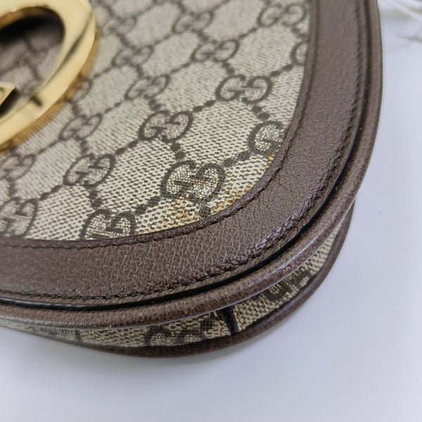 Blondie Small Monogram Coated Canvas Brown