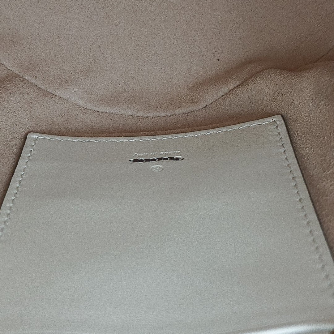 GG Marmont Mini Quilted Lambskin White
