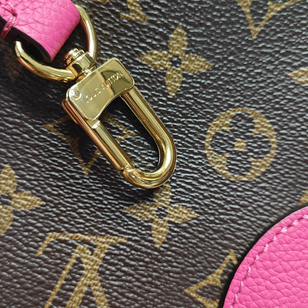 NEVERFULL INSIDE OUT BB Monogram Calfskin Red
