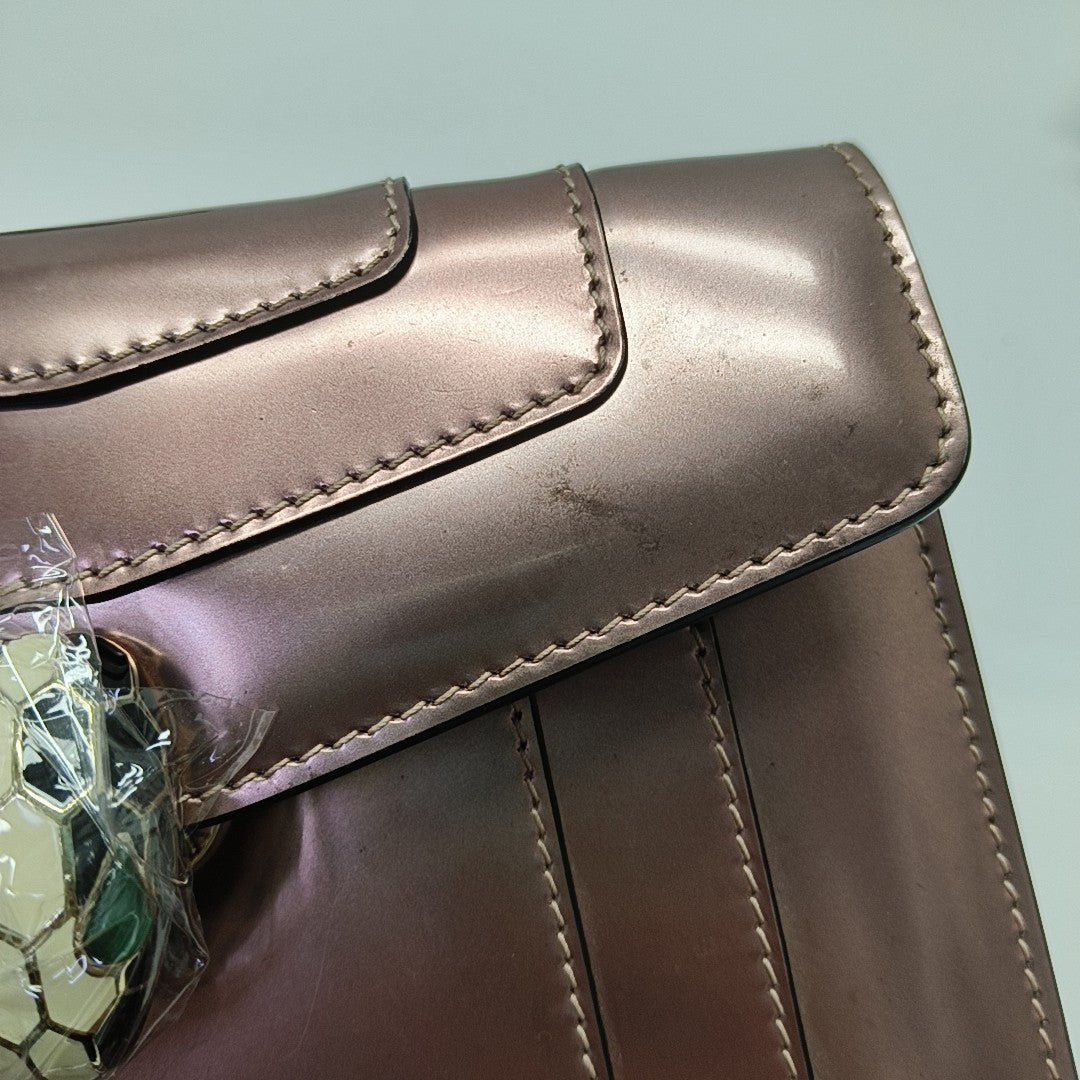 SERPENTI FOREVER Small Patent Leather Pink