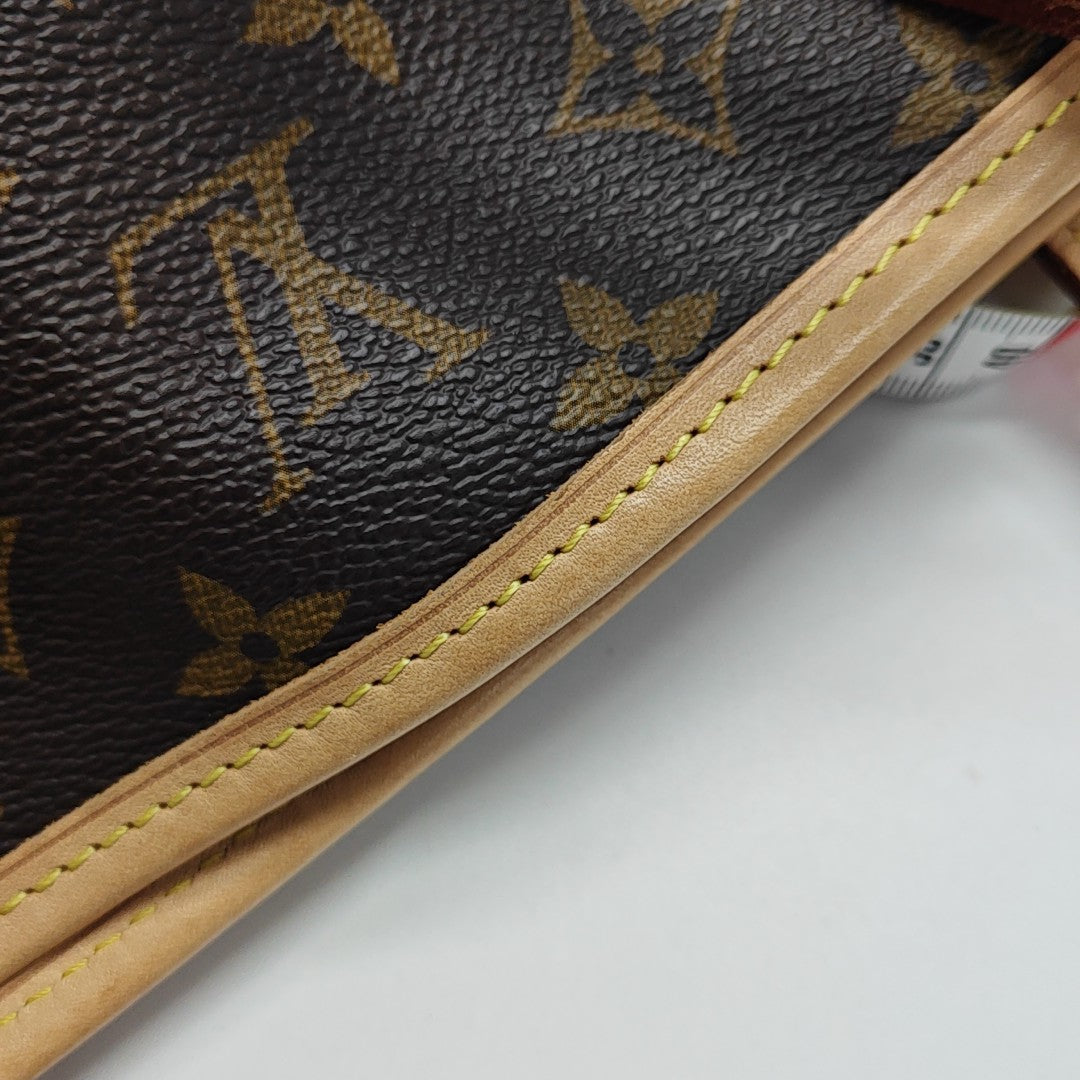 NEVERFULL PM Monogram Coated Canvas Brown