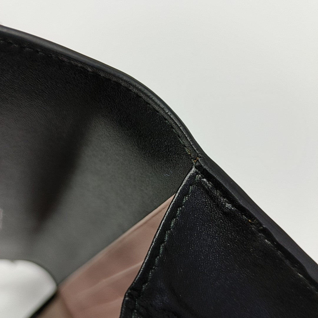 Vara Calfskin Black Wallet