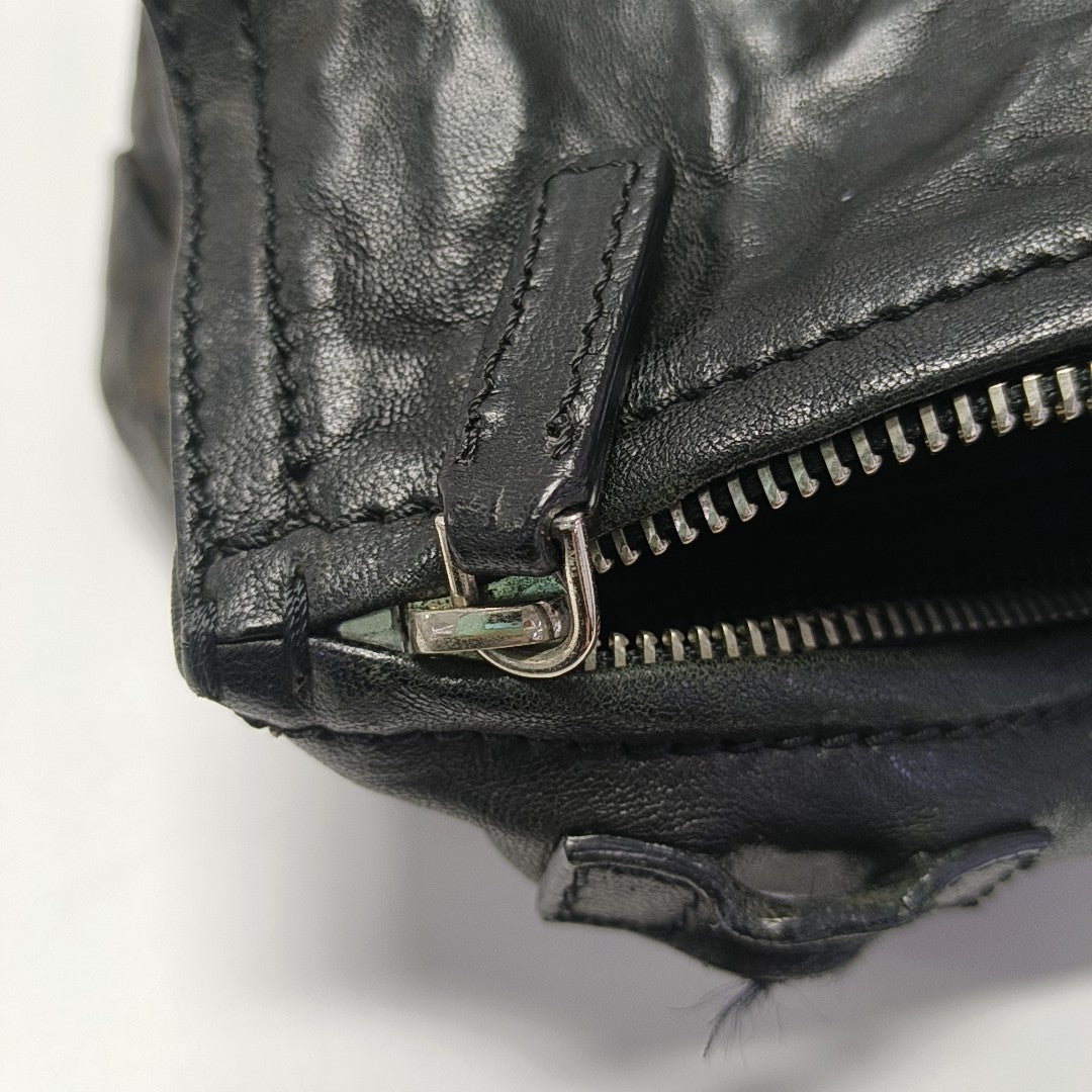 Calfskin Shoulder Bag Black
