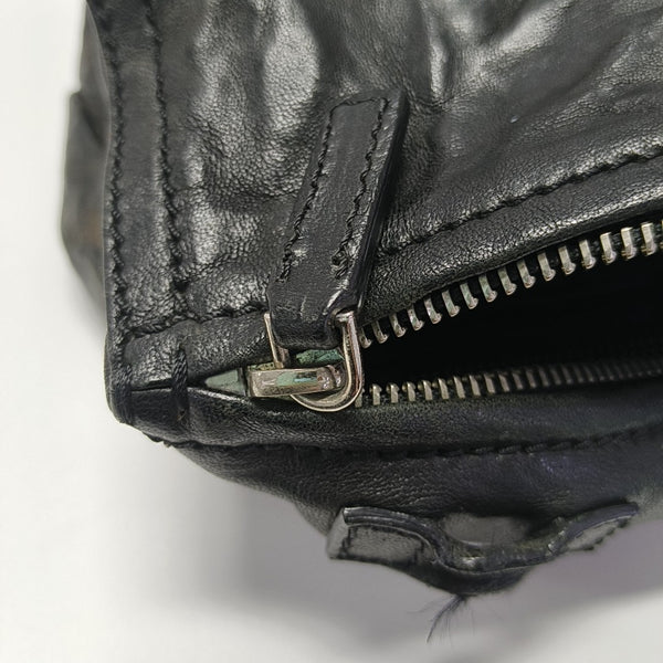Calfskin Shoulder Bag Black