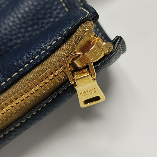 Calfskin Tote Bag Blue