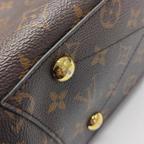 MONTAIGNE BB Monogram Coated Canvas Brown