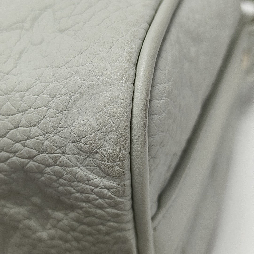 KEEPALL Monogram Calfskin Green