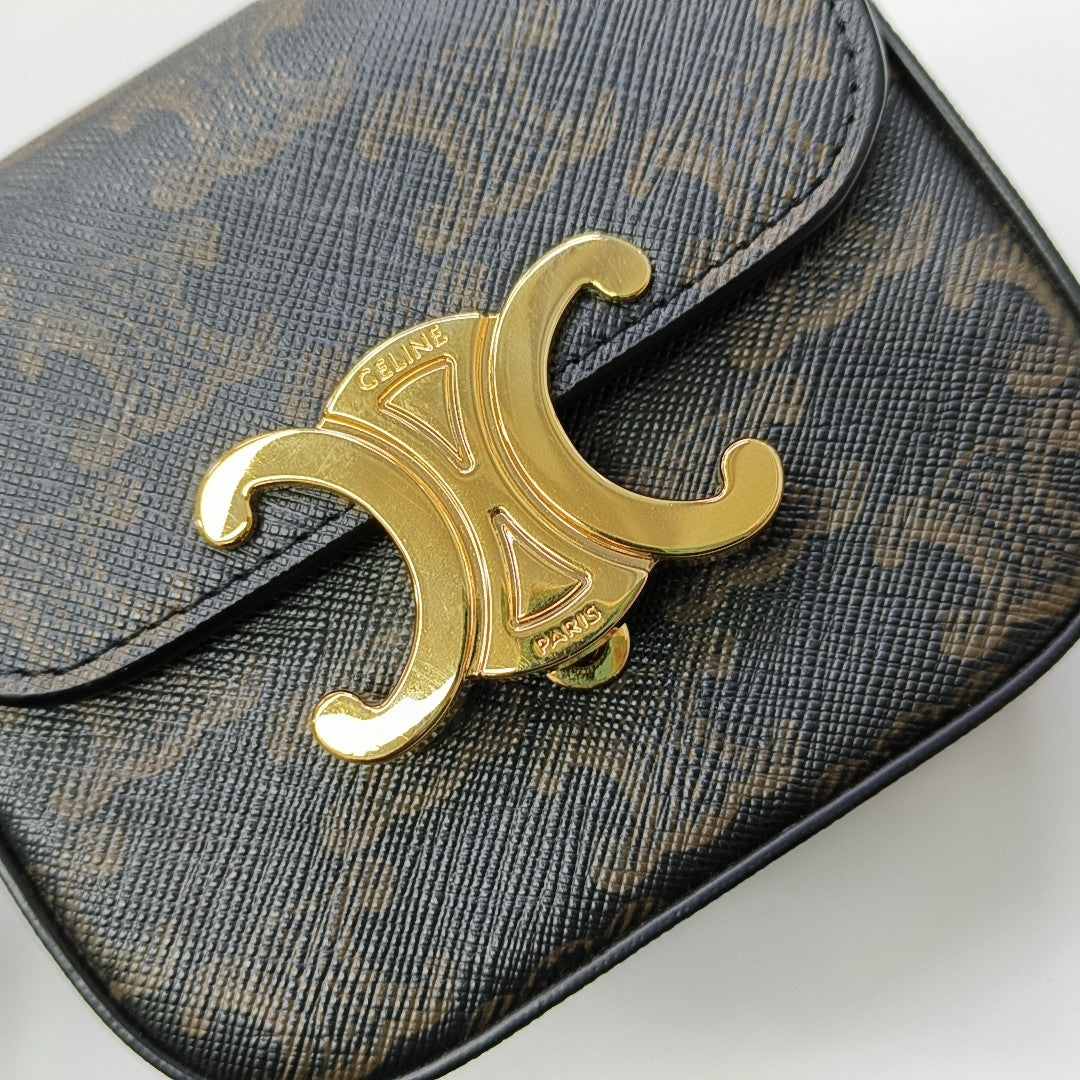TRIOMPHE Mini Coated Canvas Black