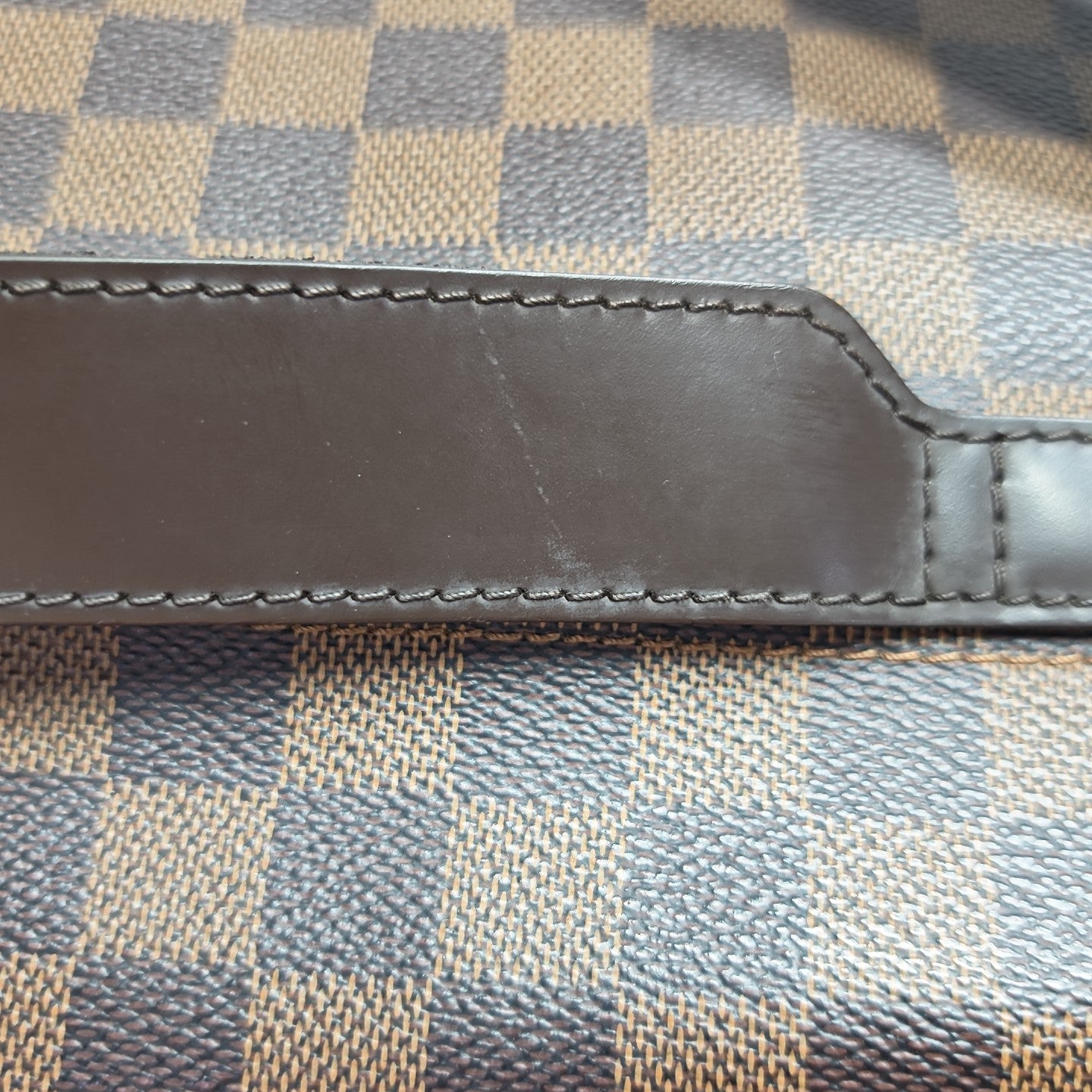 SHELTON MM Damier Ebene Coated Canvas Brown