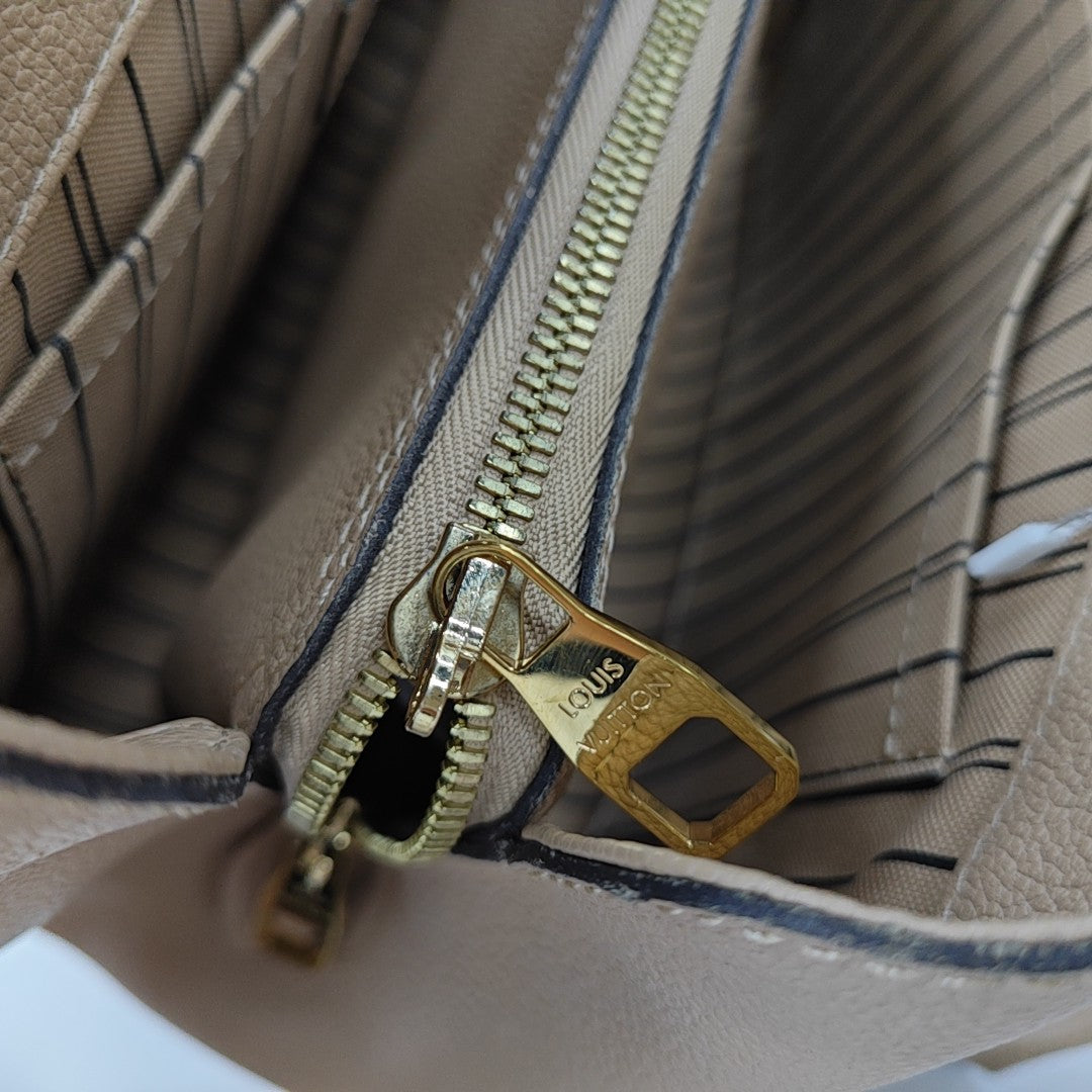 MONTAIGNE Monogram Calfskin Beige
