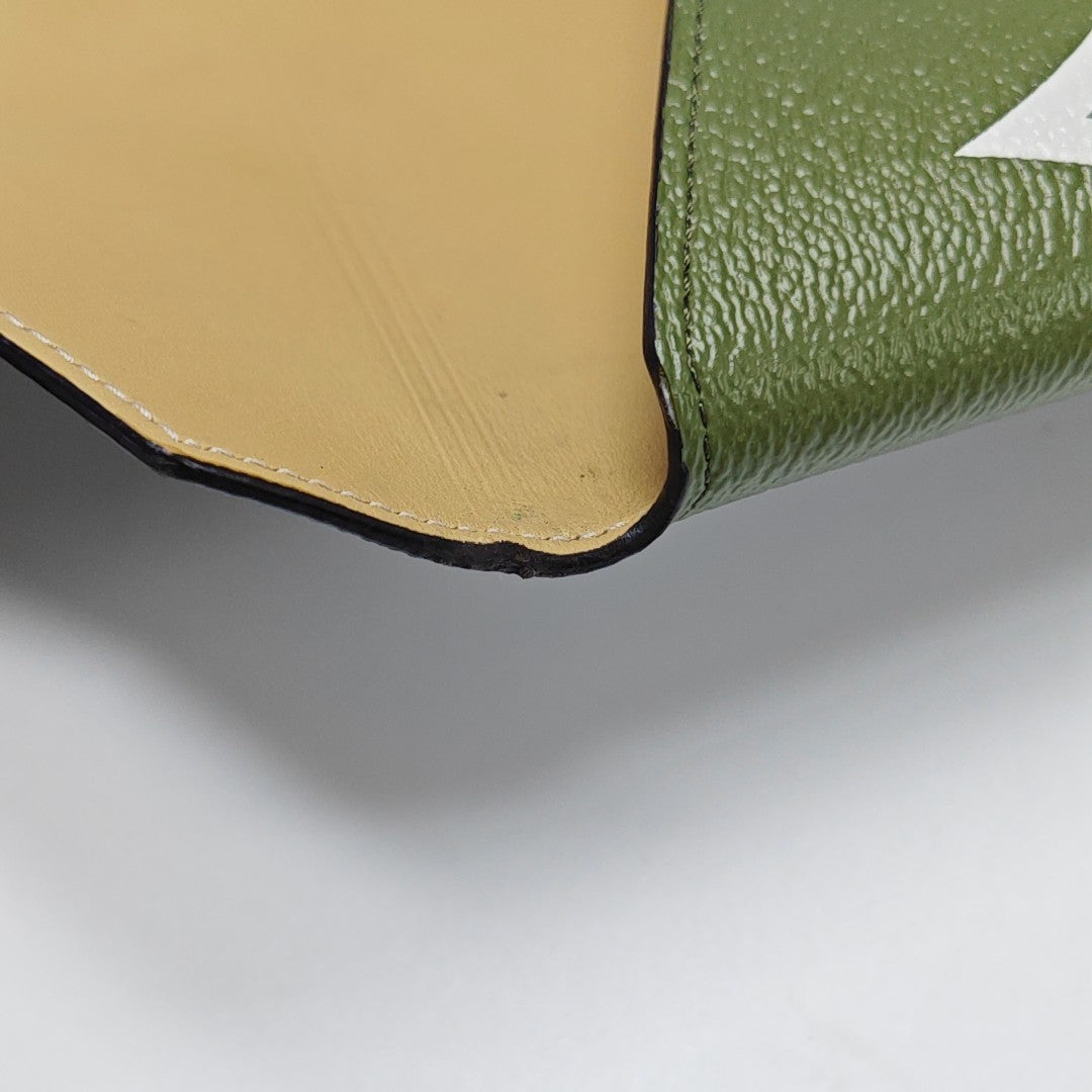 KIRIGAMI Monogram Coated Canvas Green