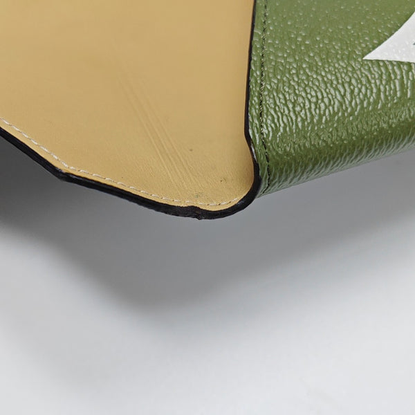 KIRIGAMI Monogram Coated Canvas Green