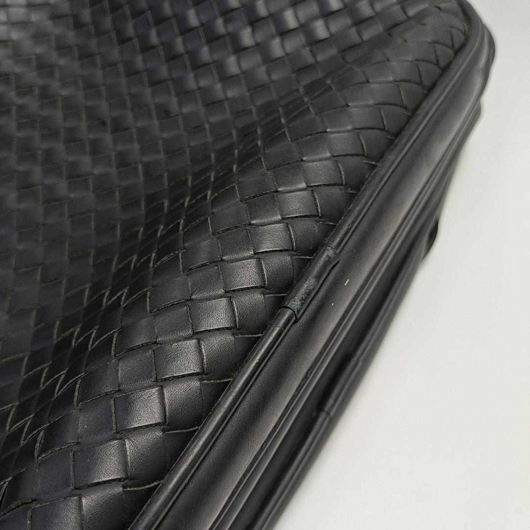 Calfskin Top Handle Bag Black