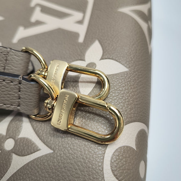 ONTHEGO EAST WEST PM Monogram Calfskin Gray