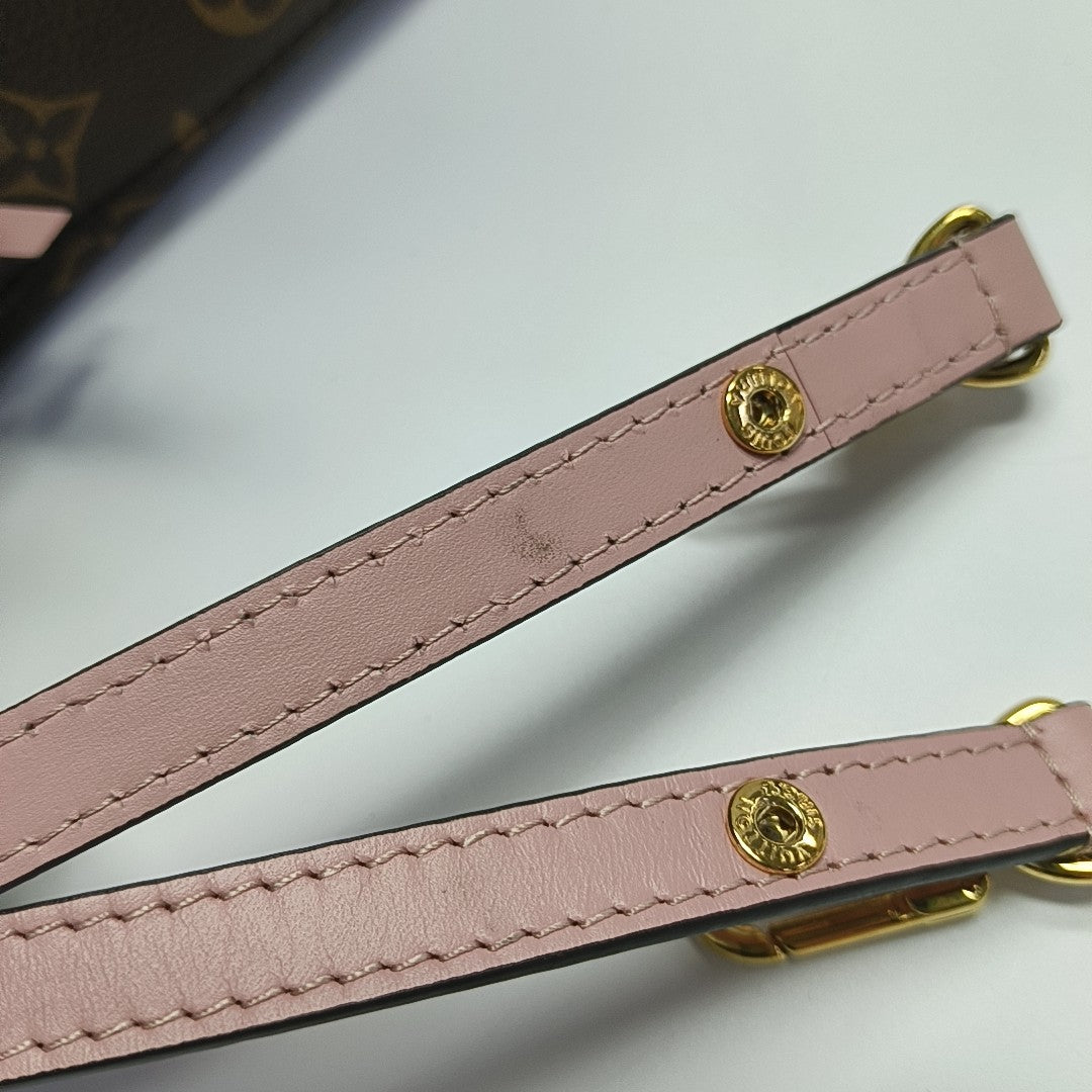 NÉONOÉ MM Monogram Coated Canvas Brown