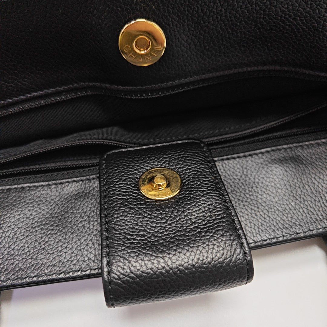CERF Extra Large Grained Calfskin Black