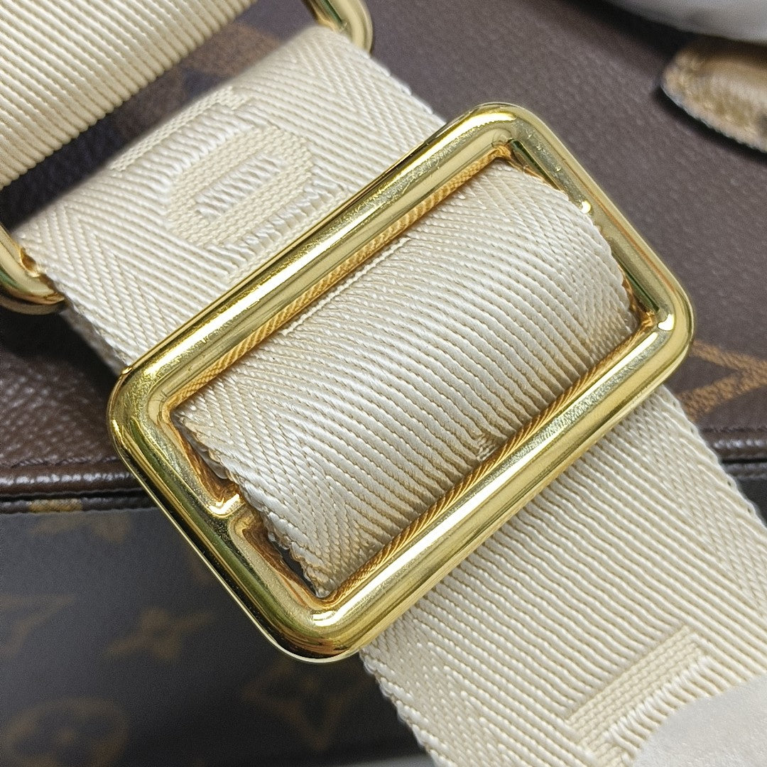 ONTHEGO PM Monogram Coated Canvas Brown