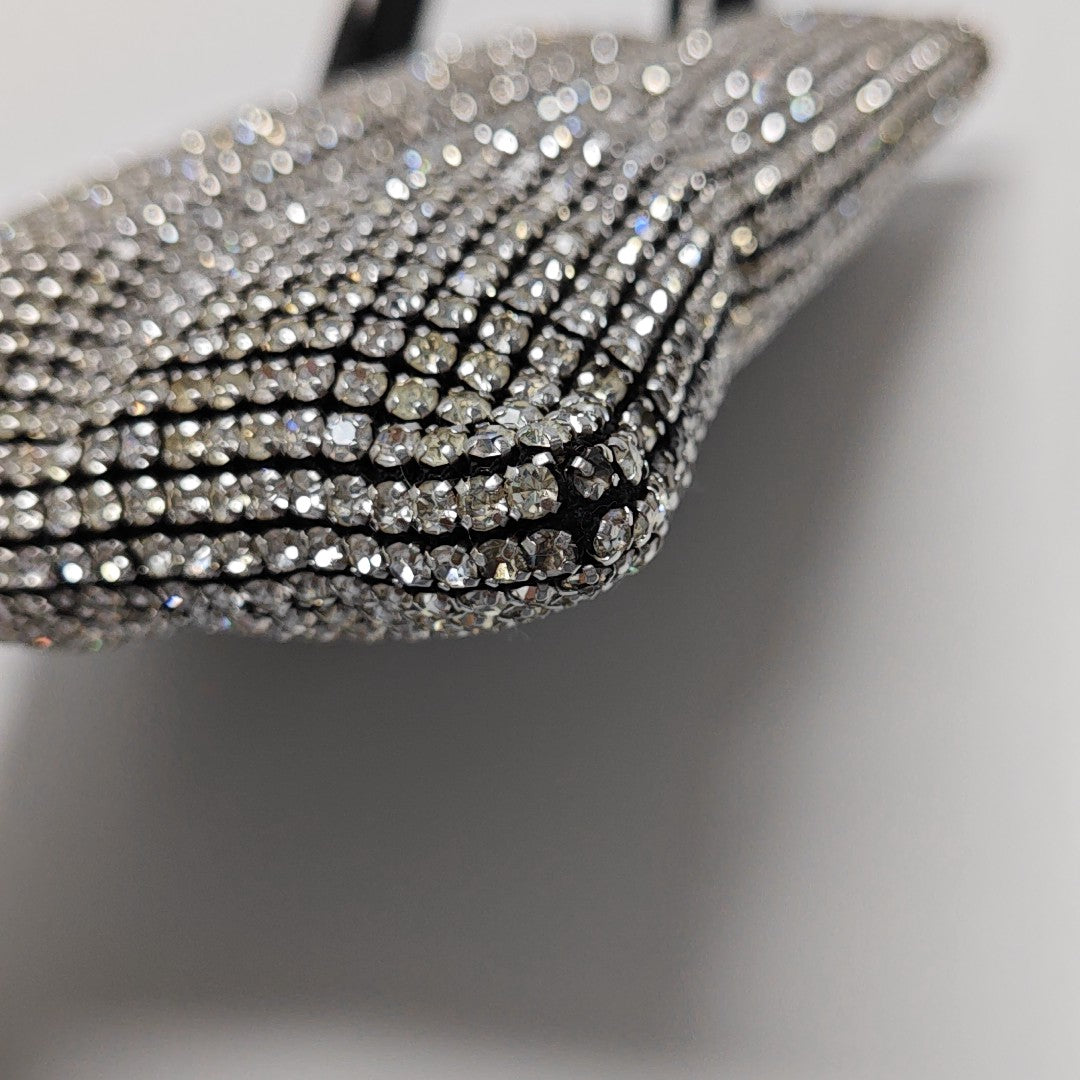 Lab-Grown Diamond Top Handle Bag Black