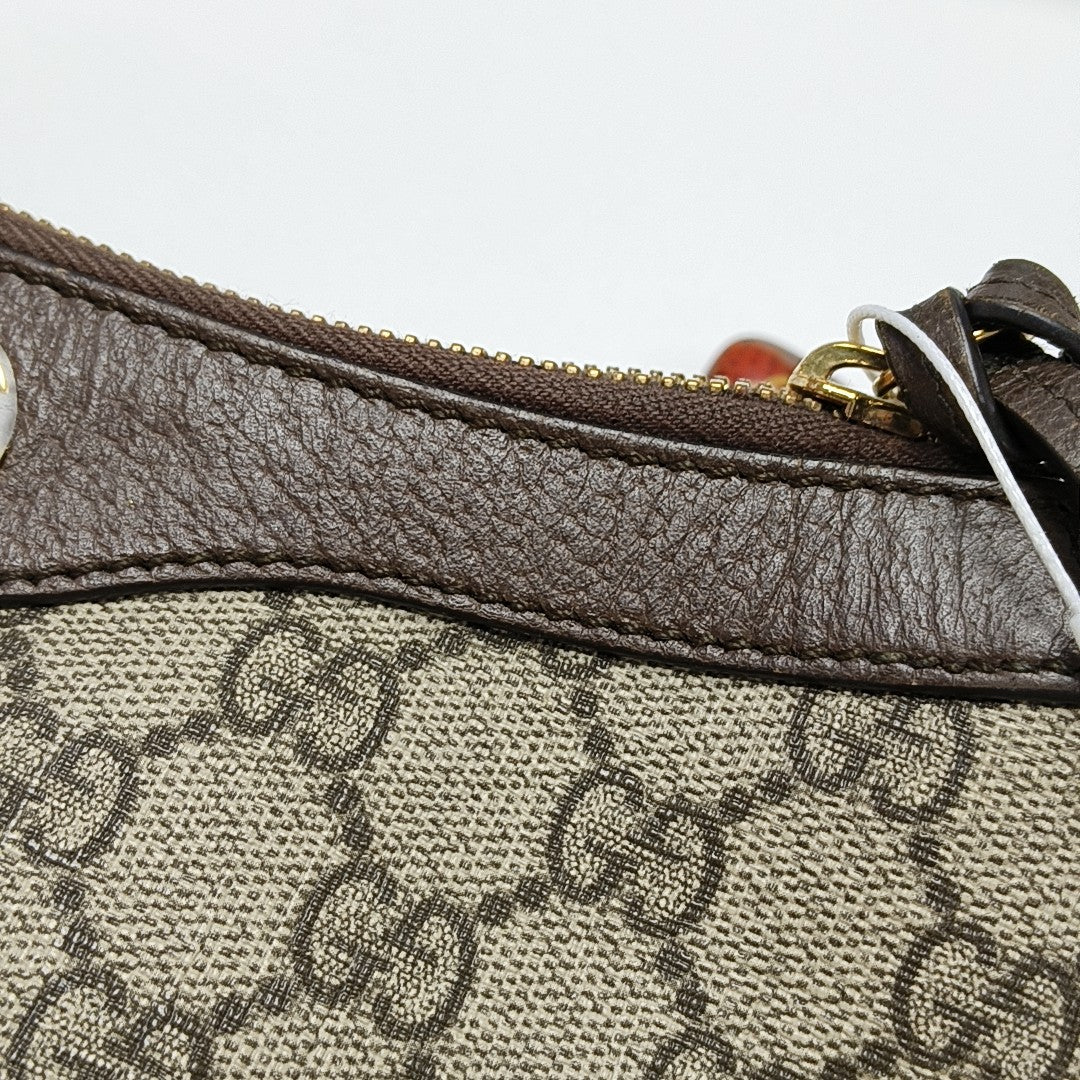 Ophidia Small Monogram Coated Canvas Beige