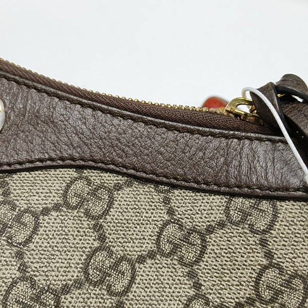Ophidia Small Monogram Coated Canvas Beige