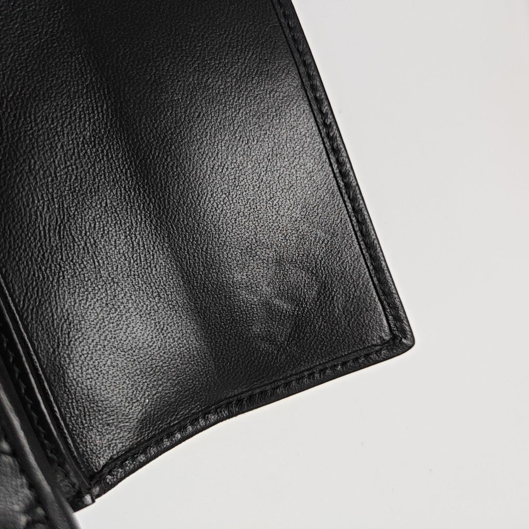 Olimpia Calfskin Black Wallet