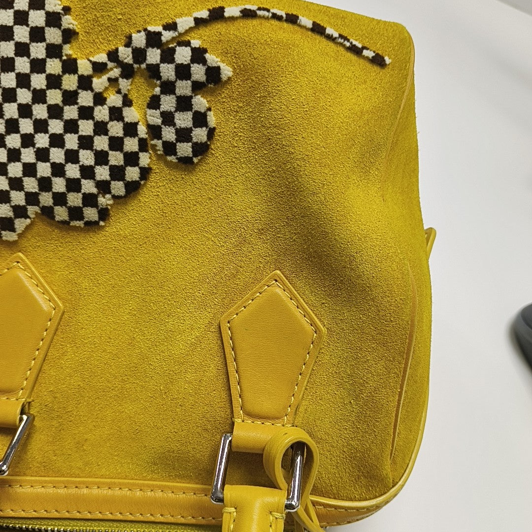 SPEEDY CUBE PM Damier Calfskin Yellow
