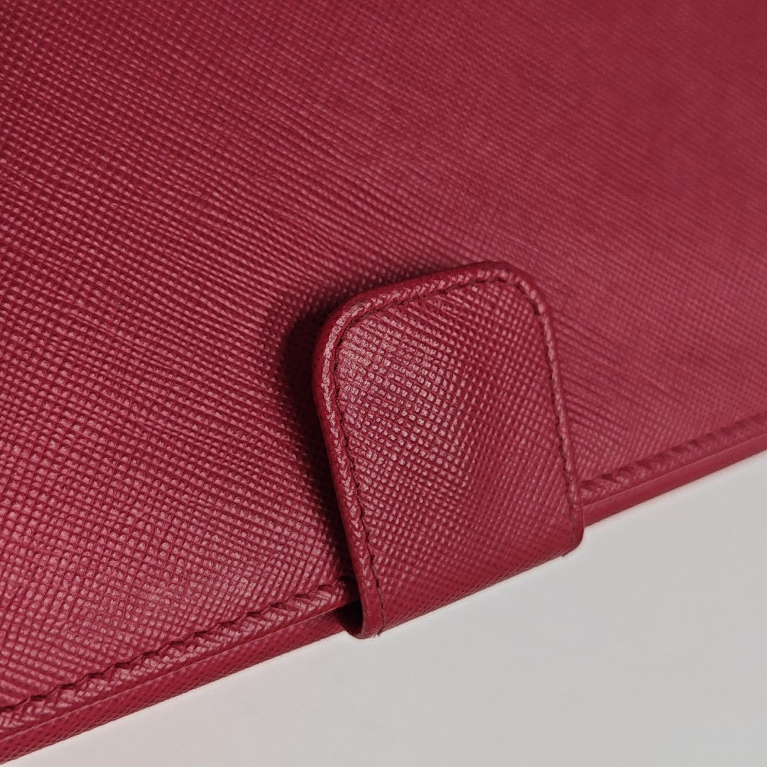 Calfskin Wallet Red