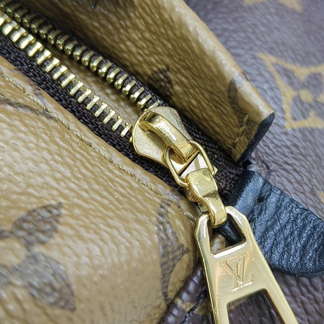 PALM SPRINGS PM Monogram Coated Canvas Brown